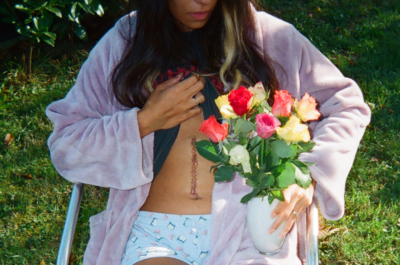 Warrior with Flowers